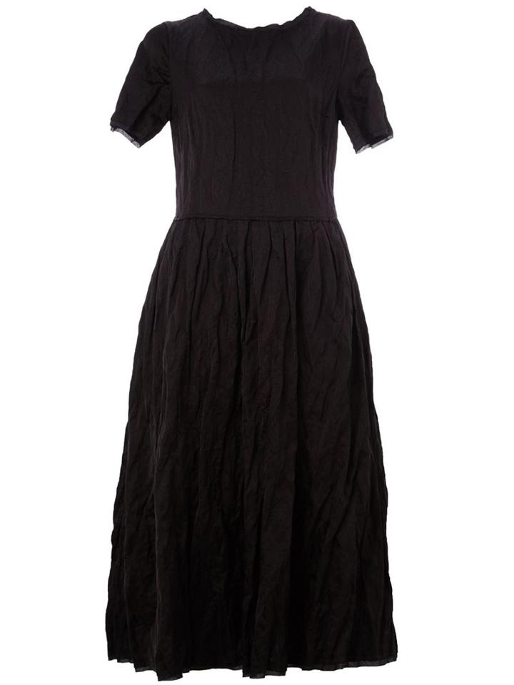 Nostra Santissima A-line Dress, Women's, Size: 40, Black, Cotton/viscose/metallic Fibre
