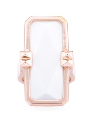 Altruis By Vinaya Designer Wearable Technology Rose Gold Ring, Women's, Size: S, Pink/purple,