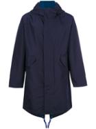 Ps By Paul Smith - Hooded Coat - Men - Polyester - Xs, Blue, Polyester