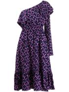 La Doublej Boogie One Shoulder Dress - Blue