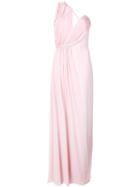 Cushnie Draped One-shoulder Gown - Pink