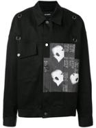 Raf Simons Oversized Printed Jacket - Black