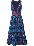 Tanya Taylor Embroidered Flower Dress