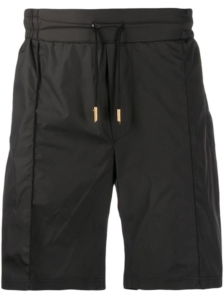 Billionaire Drawstring Waist Shorts - Black