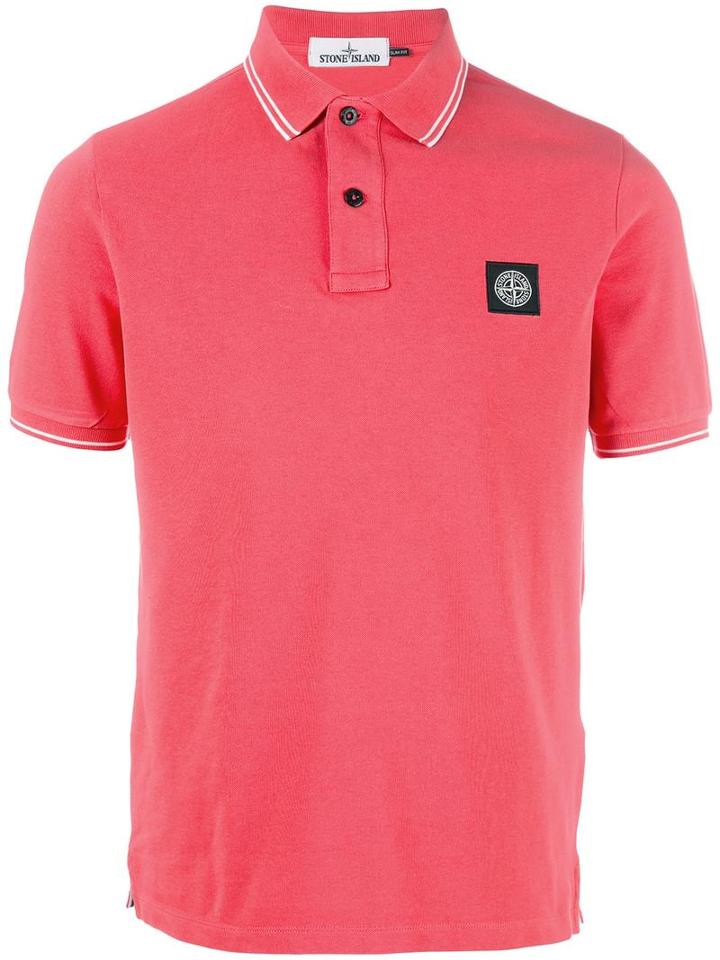 Stone Island Classic Polo, Men's, Size: Xl, Red, Cotton/spandex/elastane