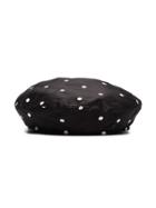 Maison Michel Polka Dot Hat - Black