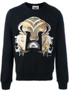 Les Hommes Urban 'warrior' Print Sweatshirt