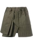 No21 Overlay Skirt, Women's, Size: 40, Green, Cotton