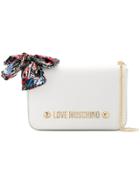 Love Moschino Branded Scarf Shoulder Bag - White
