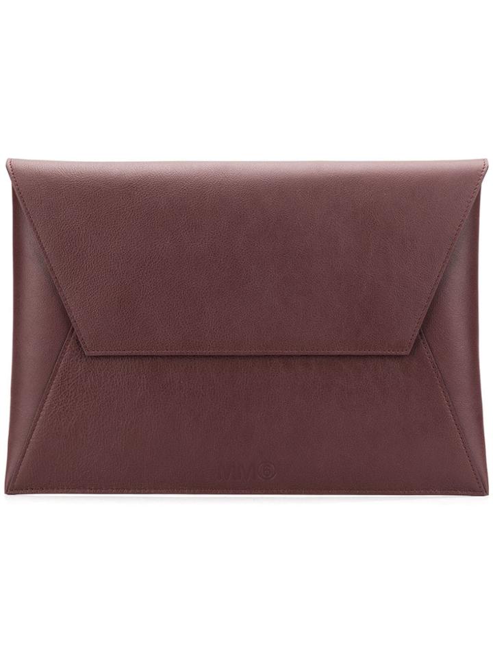 Mm6 Maison Margiela Square Envelope Clutch Bag - Red