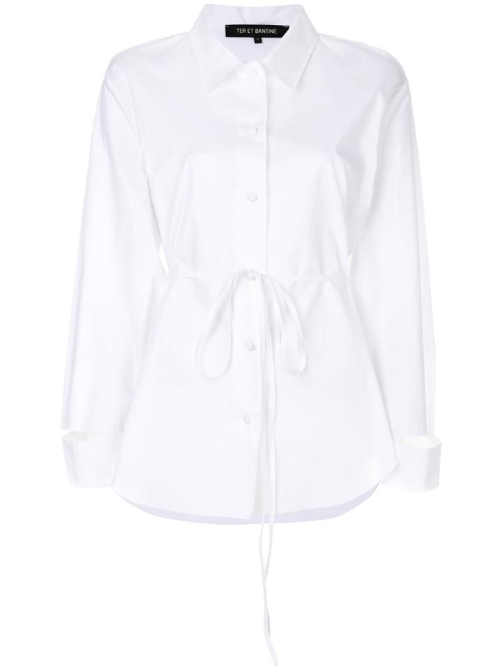 Ter Et Bantine Shoulder Slit Shirt - White