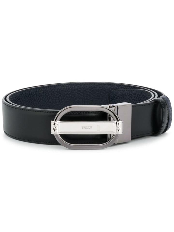 Bally Oval Buckle Belt - Black