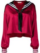 Each X Other Sailor Collar Blouse - Red