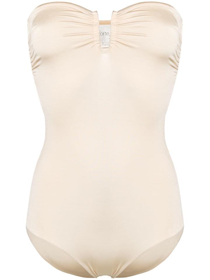 Forte Forte Strapless Bodysuit - Neutrals
