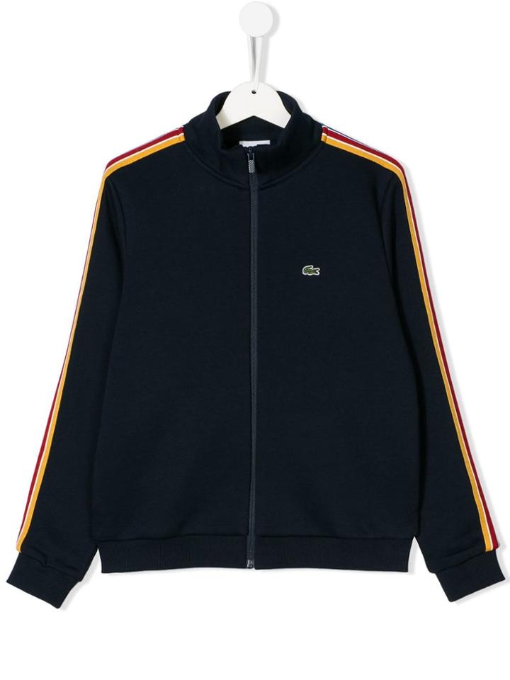 Lacoste Kids Teen Zipped Sweatshirt - Blue