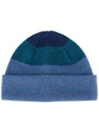 Ps By Paul Smith Tonal Folded Beanie, Men's, Blue, Lambs Wool