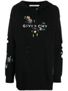 Givenchy Logo Oversized Hoodie - Black
