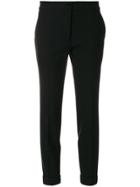 Etro Folded Hem Cropped Trousers - Black