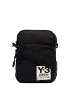 Y-3 Airliner Logo Patch Messenger Bag - Black