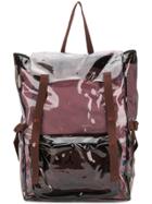Raf Simons Foldover Top Backpack - Pink & Purple