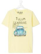 Mc2 Saint Barth Teen Tulum J'arrive T-shirt - Yellow & Orange