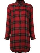 Obey Checked Shirt, Women's, Size: Small, Red, Viscose