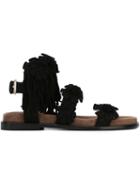 Ash Mekita Sandals, Women's, Size: 39, Black, Leather/suede