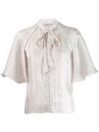 Murmur Bow Tie Shirt - White