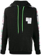 Frankie Morello Barcode Stripe Hoodie - Black