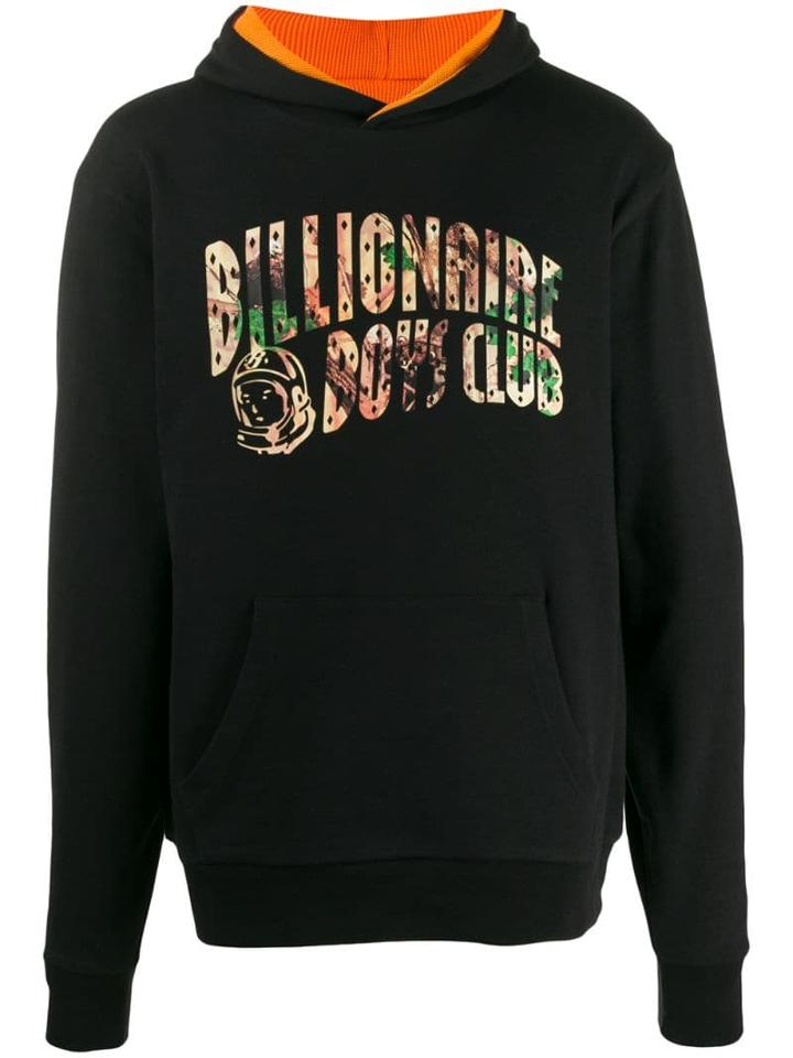 Billionaire Boys Club Logo Printed Hoodie - Black