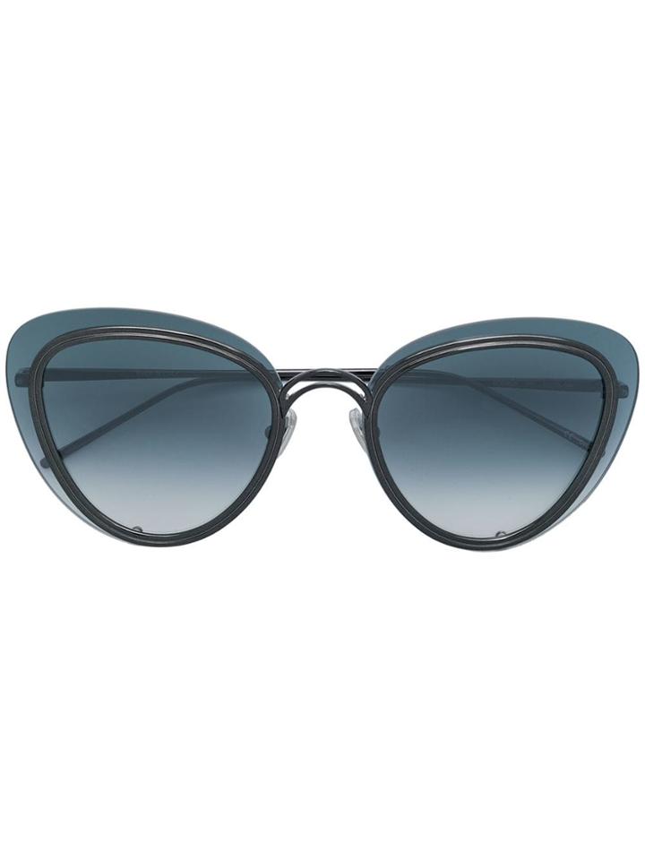 Boucheron Eyewear Oversized Shaped Sunglasses - Black