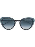 Boucheron Eyewear Oversized Shaped Sunglasses - Black
