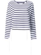 Mm6 Maison Margiela Striped Sweatshirt - White