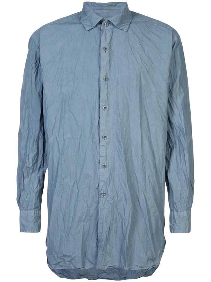 Casey Casey Crumpled Button Shirt - Grey
