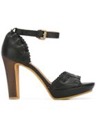See By Chloé Scalloped Detail Sandals - Black