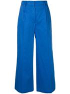 Sonia Rykiel Cropped Wide-leg Trousers - Blue