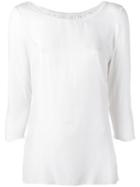 Kristensen Du Nord - Long Sleeve Blouse - Women - Silk/cotton - 4, Nude/neutrals, Silk/cotton