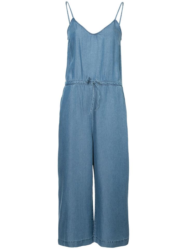 Closed Pansy Cropped Denim Jumpsuit - Blue