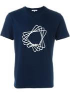 Carven Spiral Logo T-shirt, Men's, Size: Xl, Blue, Cotton