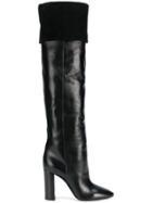 Saint Laurent Lou Knee-high Boots - Black