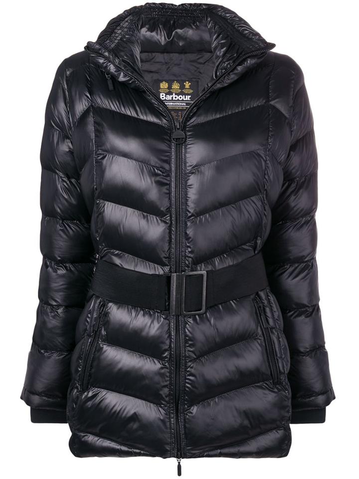 Barbour Belted Padded Jacket - Black