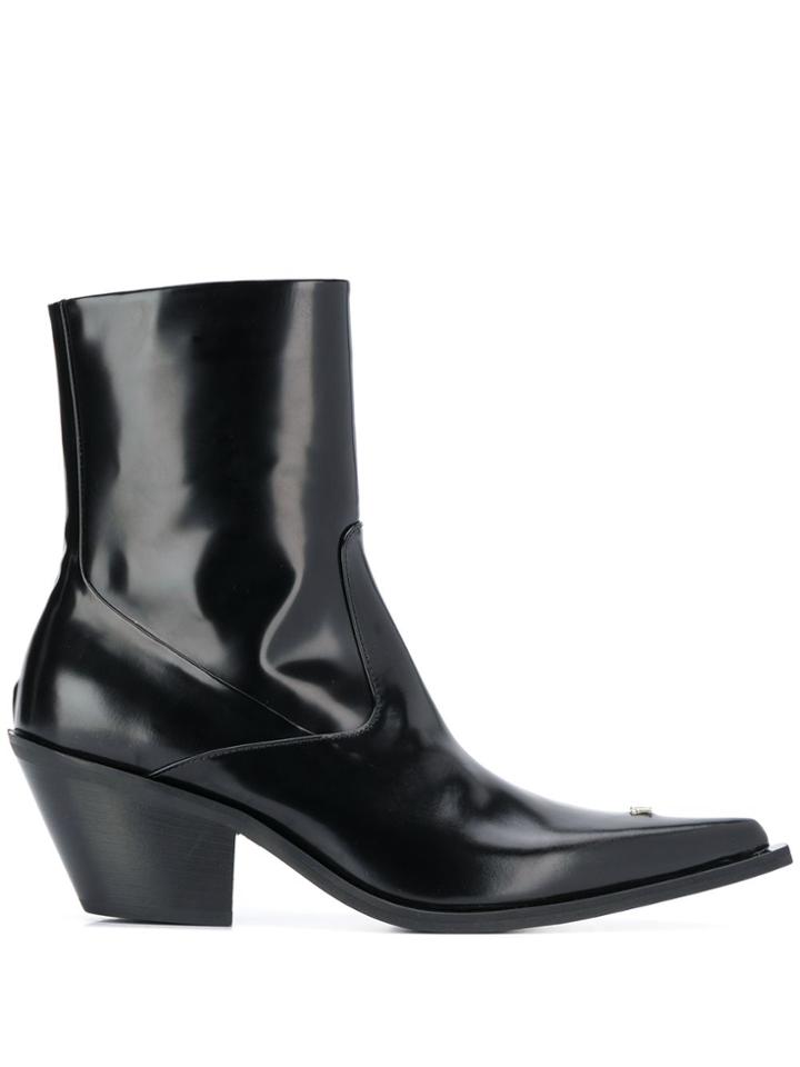 Misbhv Western Style Ankle Boots - Black