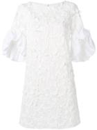 Paule Ka Textured Shift Dress - White