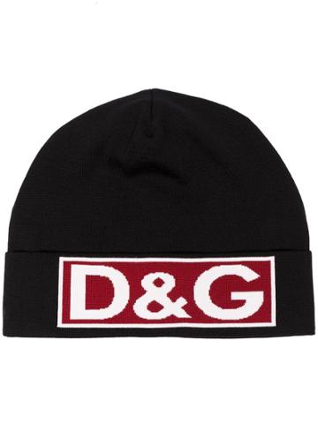 Dolce & Gabbana Dg Lrg Logo Hat Blk Red - Black