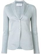 Harris Wharf London Textured Blazer Jacket, Women's, Size: 44, Blue, Cotton/linen/flax