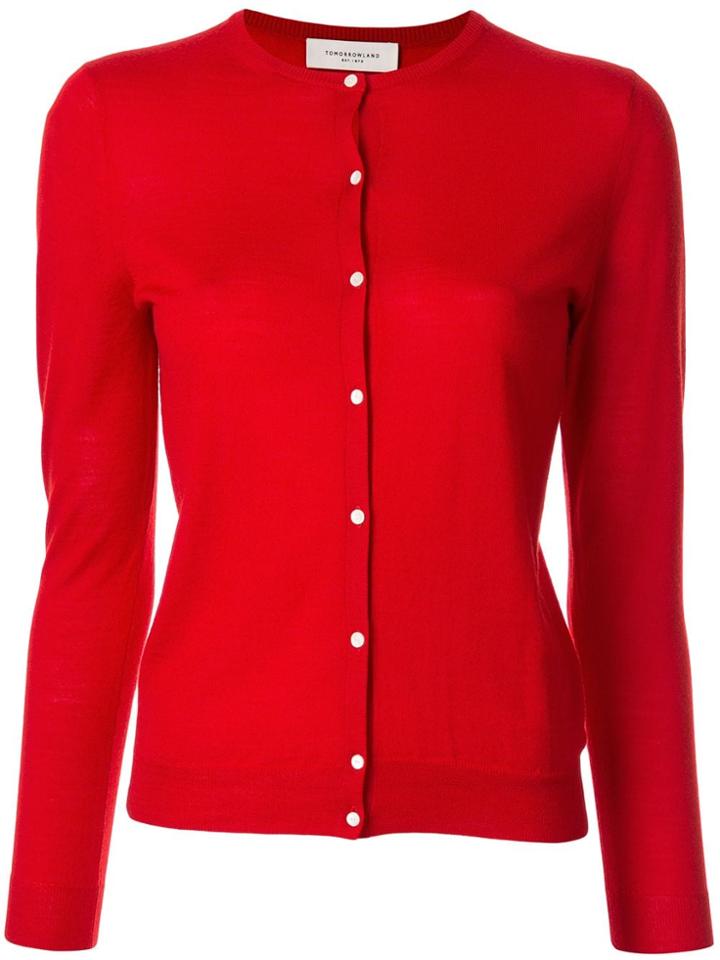 Tomorrowland Button Up Cardigan - Red