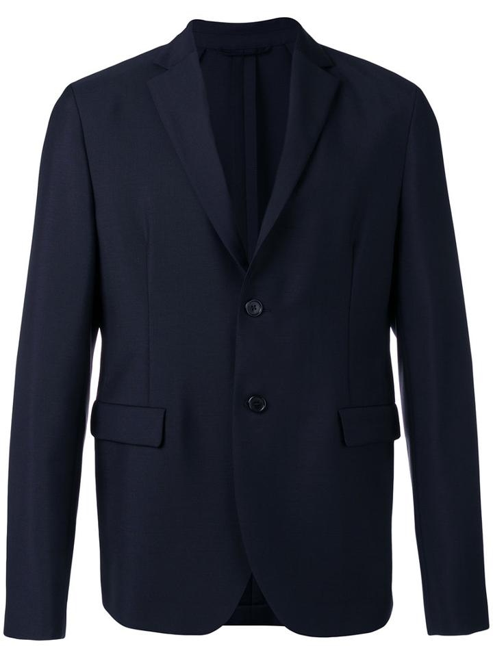 Acne Studios Flap Pockets Blazer, Men's, Size: 50, Blue, Viscose/mohair/wool