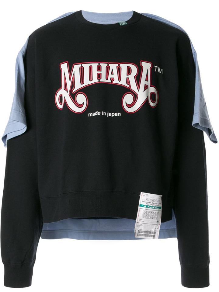Maison Mihara Yasuhiro Back T-shirt Sweatshirt - Black