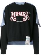 Maison Mihara Yasuhiro Back T-shirt Sweatshirt - Black