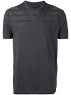 Emporio Armani - Tonal Logo T-shirt - Men - Cotton - Xxl, Blue, Cotton